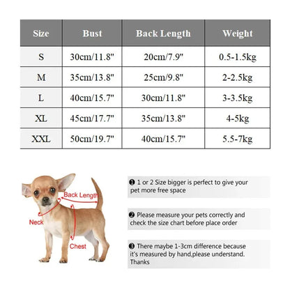 Fleece Dog Sweater – Warm Winter Coat for Small Dogs & Cats
