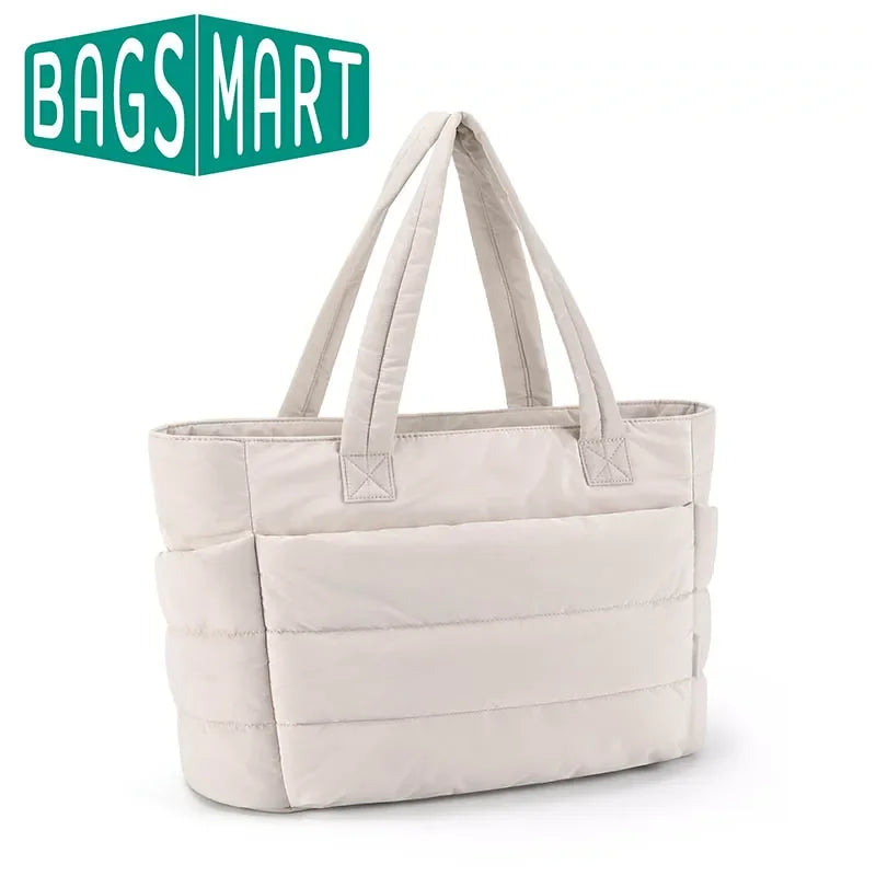 Large Capacity Quilted Tote Bag for Women – Bagsmart