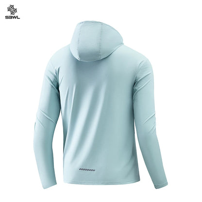 Lightweight Hooded Sports Top – Breathable Long Sleeve Hoodie