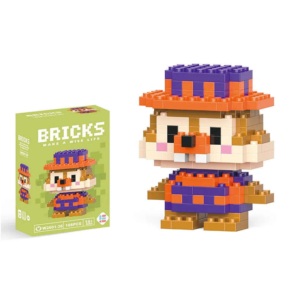 Disney Mini Building Blocks - Cute Character Micro Brick Figure Toy