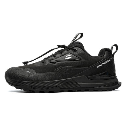 Hobibear Non-Slip Hiking Shoes for Men & Women – Elastic Lace Outdoor Sneakers