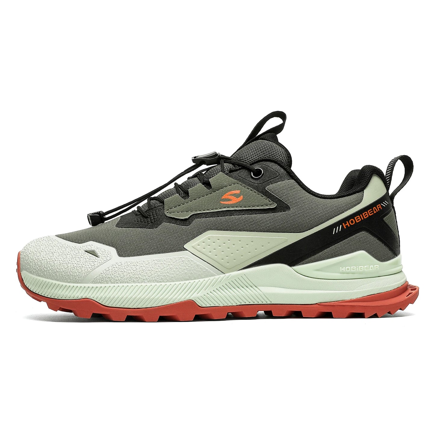 Hobibear Non-Slip Hiking Shoes for Men & Women – Elastic Lace Outdoor Sneakers