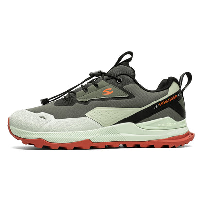 Hobibear Non-Slip Hiking Shoes for Men & Women – Elastic Lace Outdoor Sneakers