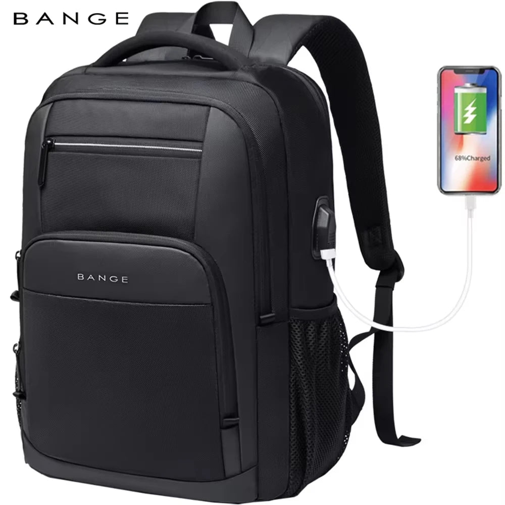 Laptop Backpack 15.6" with USB Charging Port – Waterproof Travel Bag