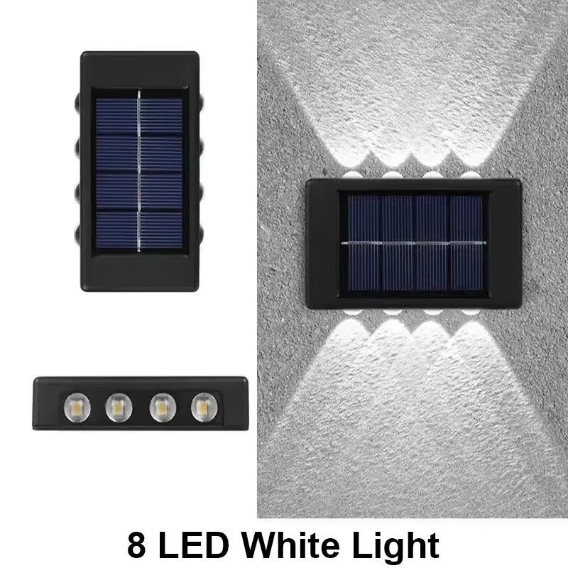 Solar Wall Light Outdoor Waterproof Led Garden Fence Lamp - Waterproof