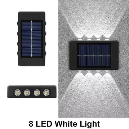 Solar Wall Light Outdoor Waterproof Led Garden Fence Lamp - Waterproof