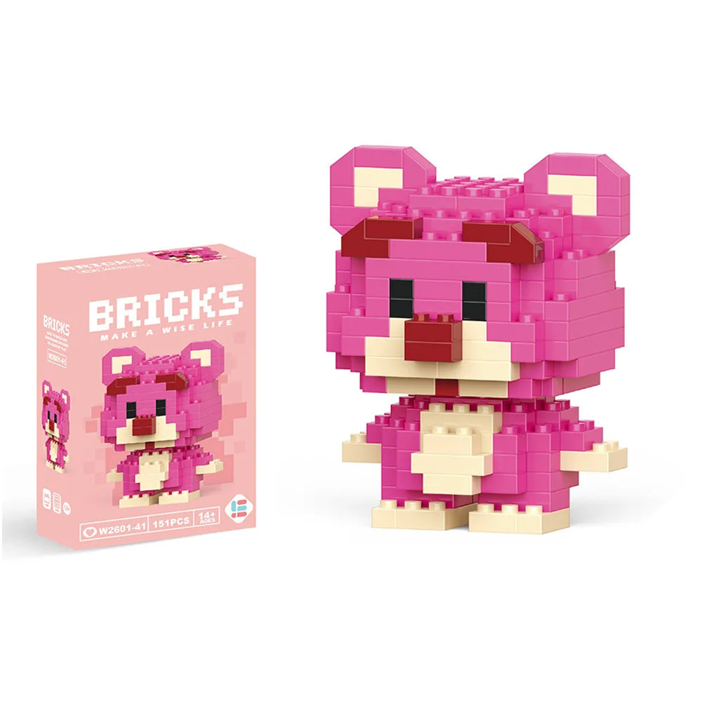 Disney Mini Building Blocks - Cute Character Micro Brick Figure Toy