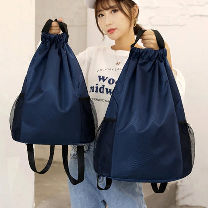 Drawstring Backpack Sports Gym Bag – Large Capacity Sackpack