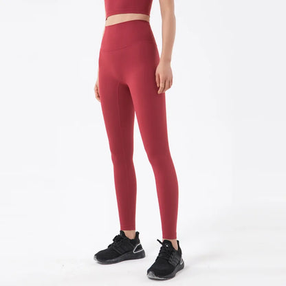 Women's Nylon Yoga Pants – Gym Leggings with Elastic Waist