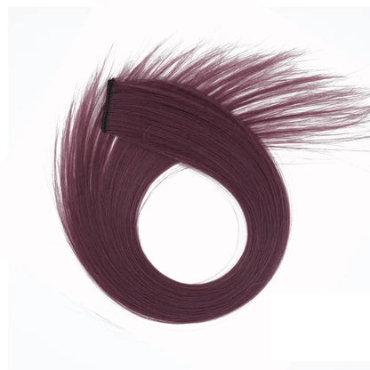 Clip-In Hair Extensions 22 Inch Straight Synthetic – Rainbow Colors