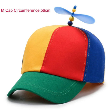 Propeller Beanie Hat – Funny Rainbow Helicopter Cap for Kids