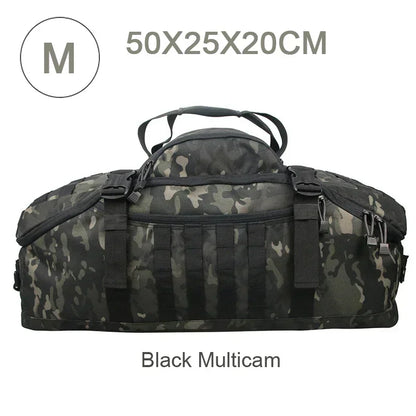Tactical MOLLE Duffle Bag Backpack – 25L / 45L / 80L Outdoor Military Pack