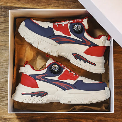 Men's High-Top Sneakers – Chunky Thick-Sole Casual Running Shoes