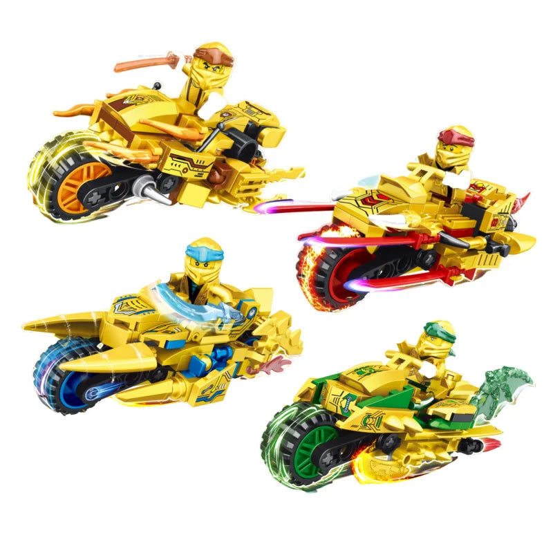 Ninja Dragon Building Blocks Set – Mini Action Figure Toy