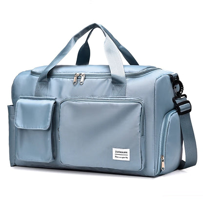 Weekender Duffle Bag with Shoe Compartment – Large Travel Bag
