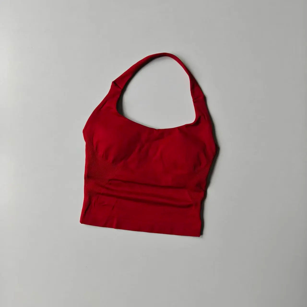 Halter Sports Bra for Women – Longline Shockproof Yoga Gym Top