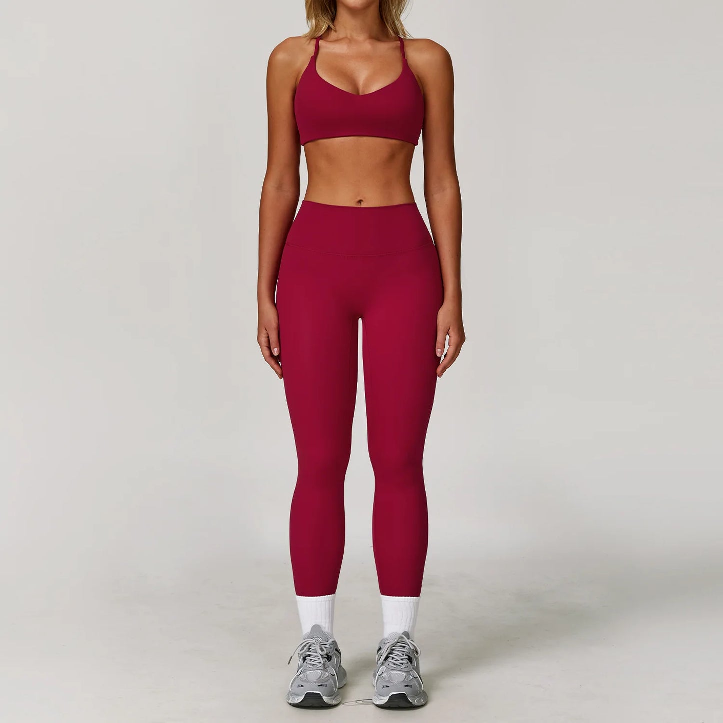 Women's Yoga Set – 2 & 3 Piece Sports Bra & Shorts Activewear