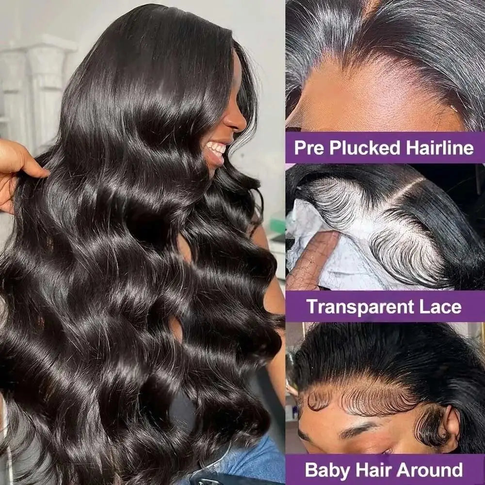 5x5 Glueless Body Wave Lace Front Wig Human Hair Pre Plucked