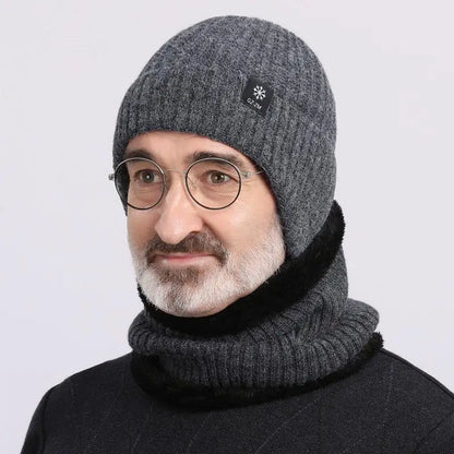 Winter Beanie with Ear Flaps – Fleece Lined Knit Hat for Men