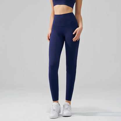 Women's Nylon Yoga Pants – Gym Leggings with Elastic Waist