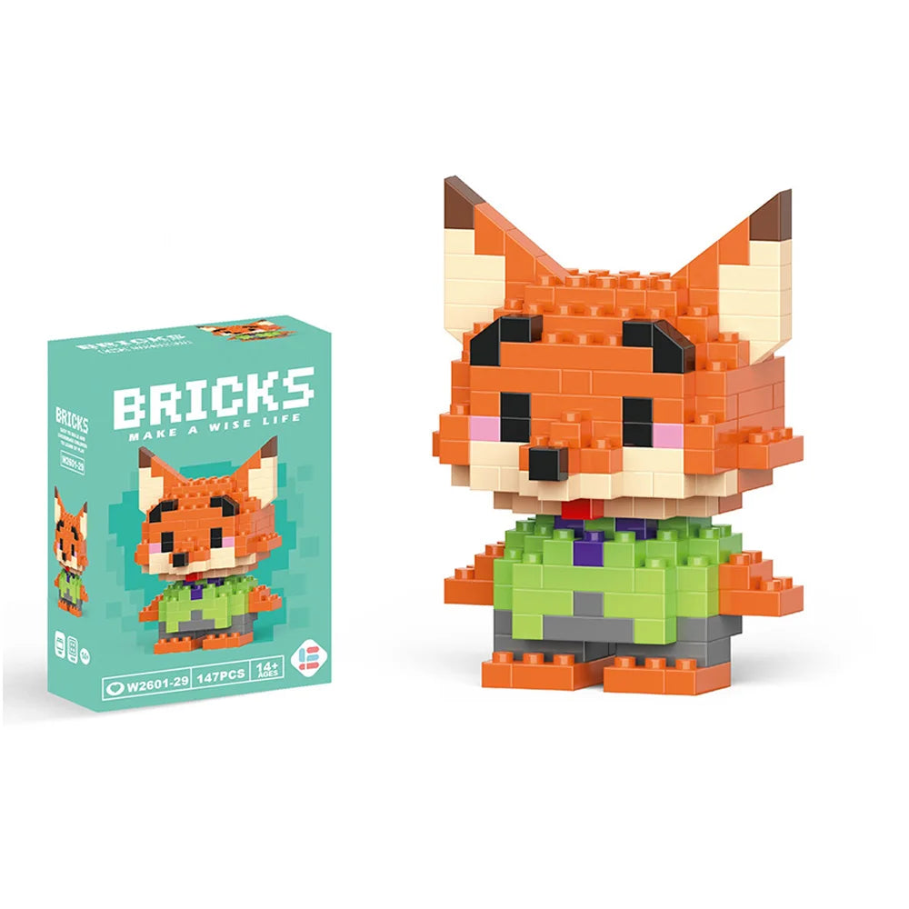 Disney Mini Building Blocks - Cute Character Micro Brick Figure Toy