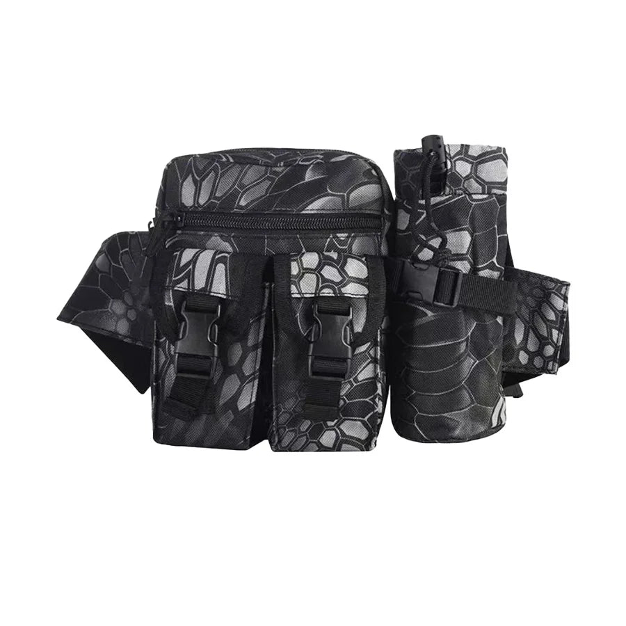 Tactical Waist Bag with Detachable Water Bottle Holder