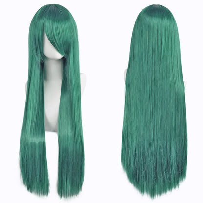Long Straight Cosplay Wig – 32 Inch Synthetic Lolita Hair, 36 Colors