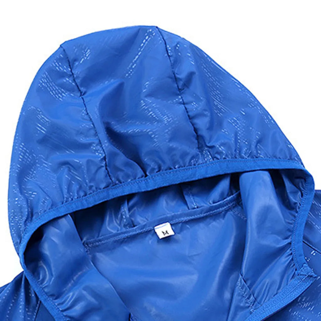 Waterproof Hiking Jacket for Men & Women – Quick Dry Outdoor Hooded Windbreaker