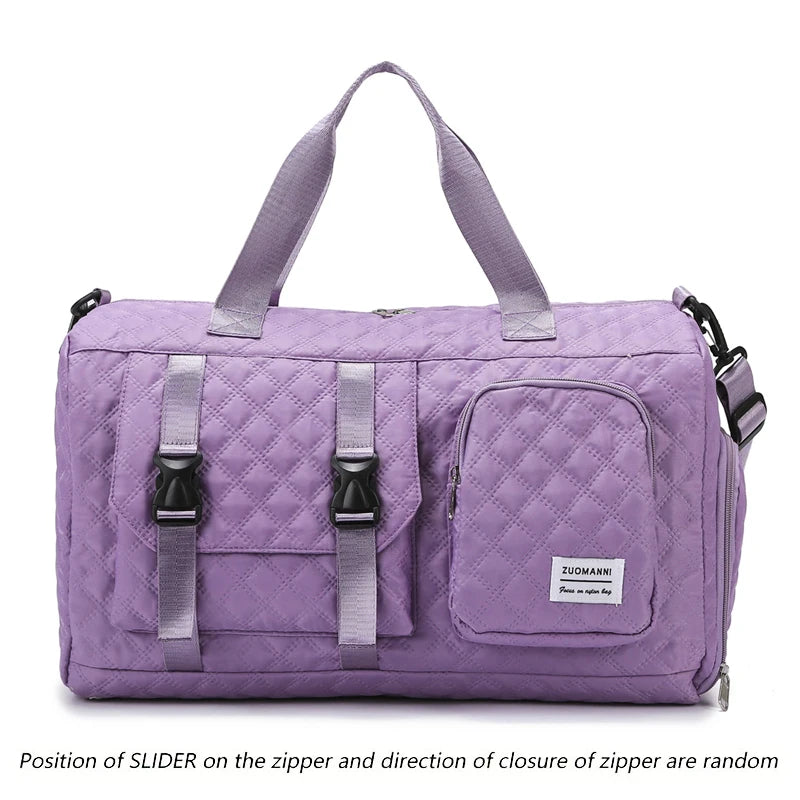 Nylon Travel Duffle Bag Large Gym Sports Overnight Bag