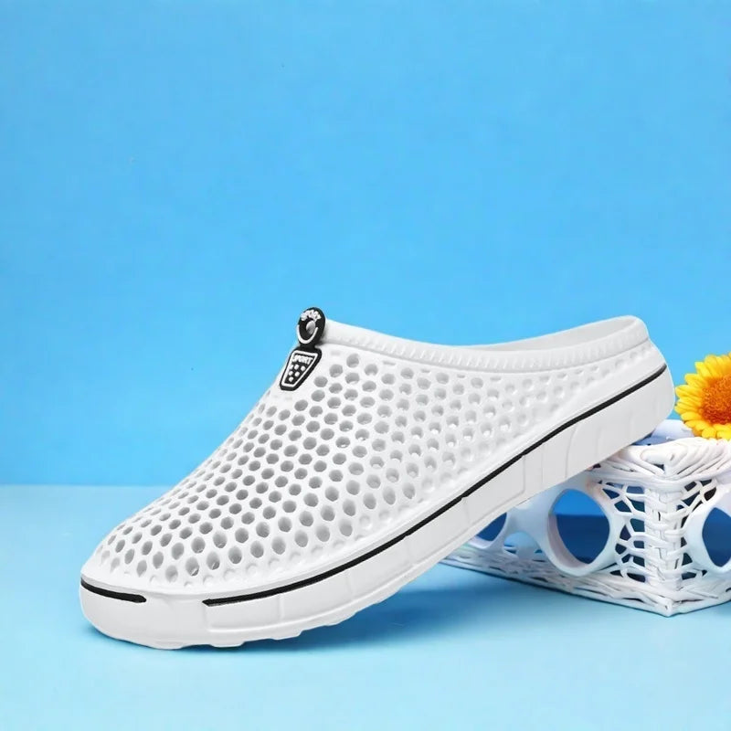 Women S Garden Shoes Lightweight Breathable Slip-Resistant Indoor Outdoor Casual Slippers Half