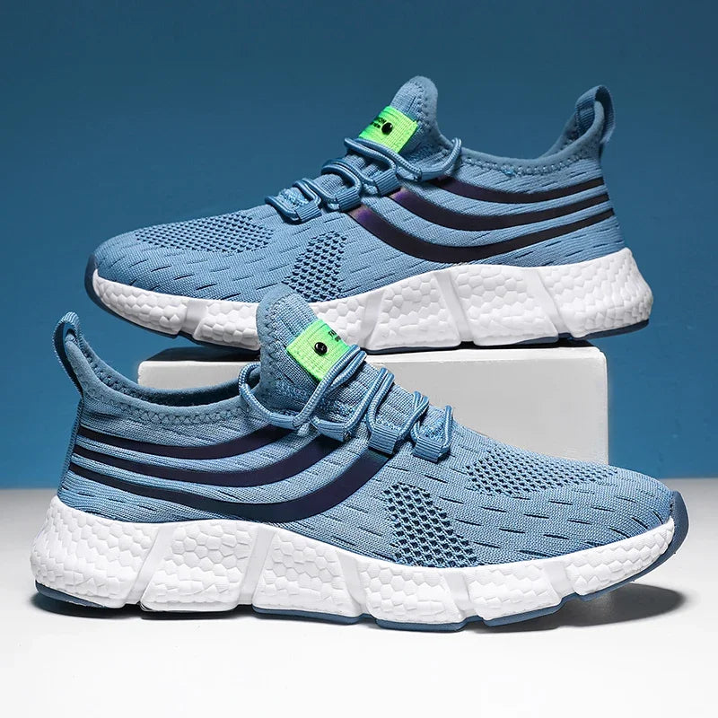 Men's Lightweight Knit Sneakers – Breathable Anti-Slip Running Shoes