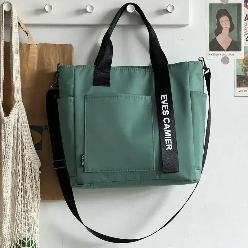 Large Capacity Nylon Tote Bag Women Waterproof Shoulder Crossbody