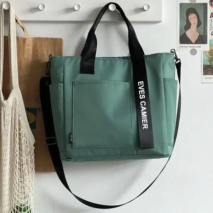 Large Capacity Nylon Tote Bag Women Waterproof Shoulder Crossbody