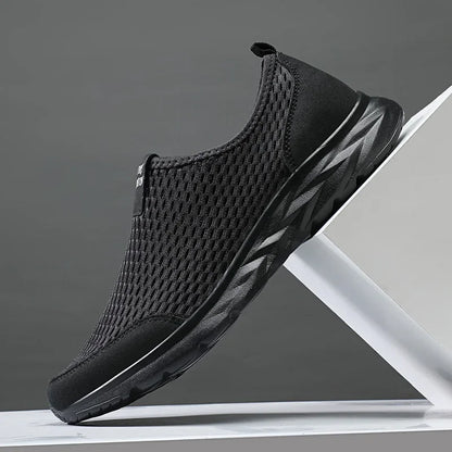 Men's Slip-On Mesh Sneakers Lightweight Breathable Casual Walking Shoes
