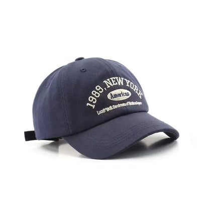 Embroidered Baseball Cap – 1989 New York Adjustable Sun Hat