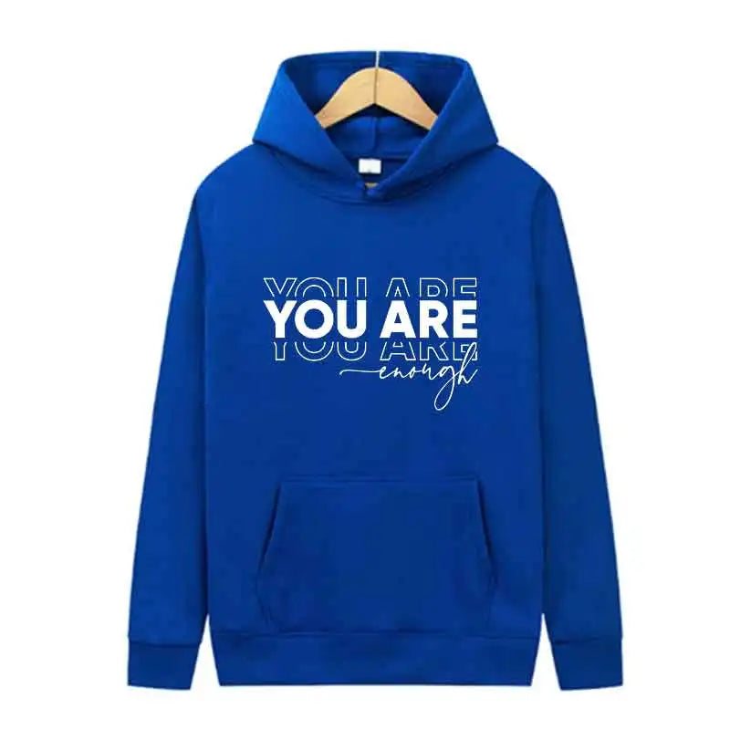 Letter Print Hoodie Casual Streetwear Jogging Pullover Sweatshirt