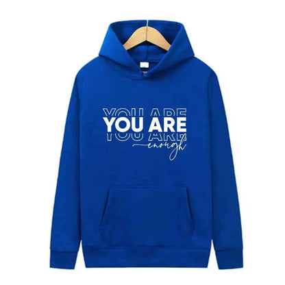 Letter Print Hoodie Casual Streetwear Jogging Pullover Sweatshirt