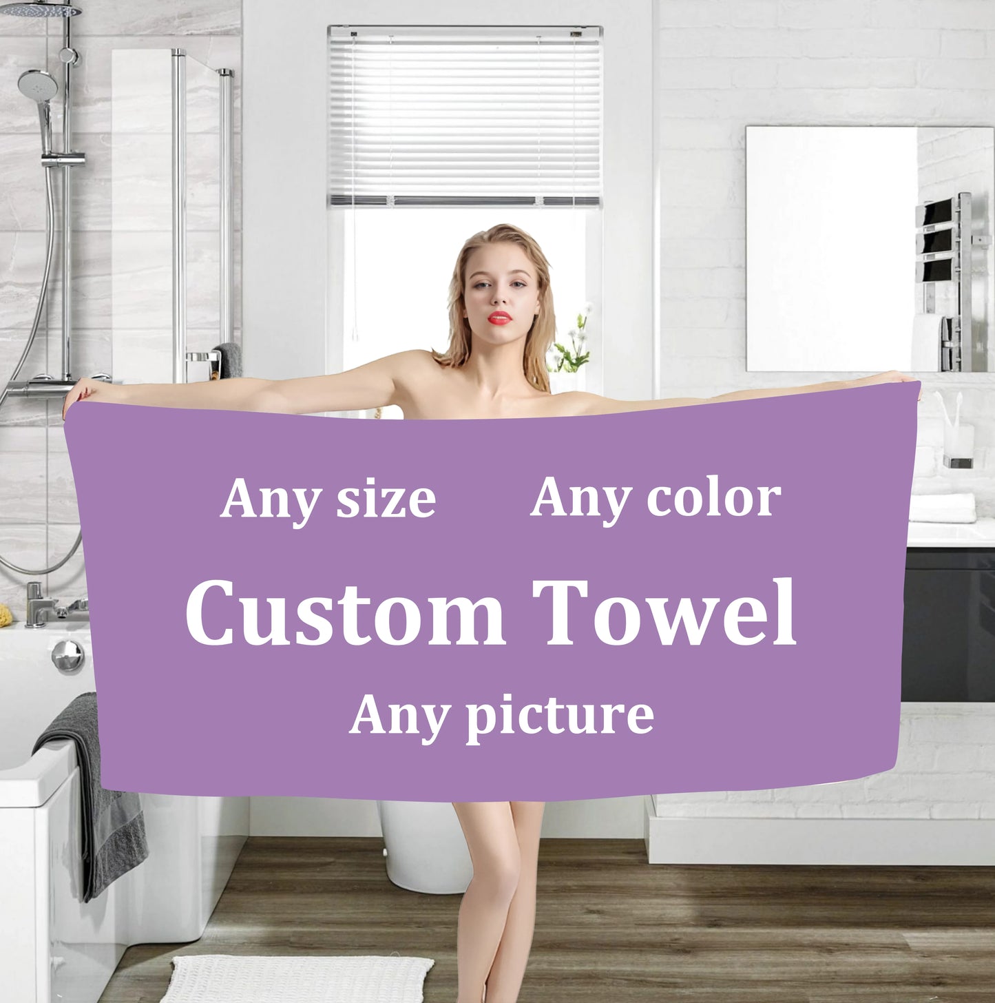 Custom Printed Towel – Any Size, Color & Picture