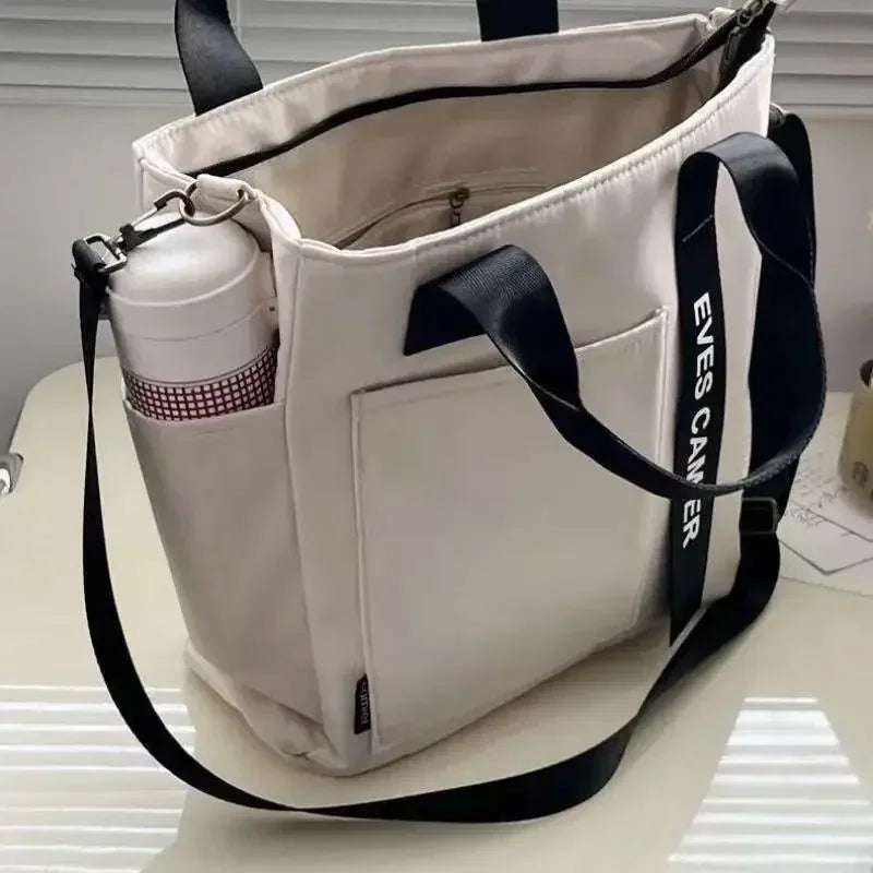 Large Capacity Nylon Tote Bag Women Waterproof Shoulder Crossbody