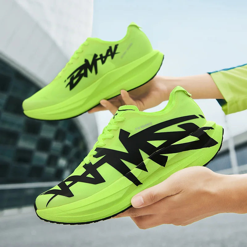 Men's Cushioned Running Sneakers Breathable Mesh Trainer