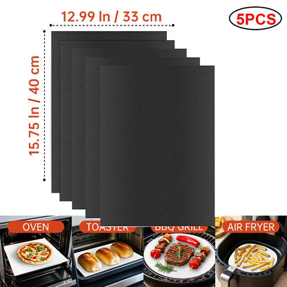 Non-Stick BBQ Grill Mat & Oven Liner – Reusable