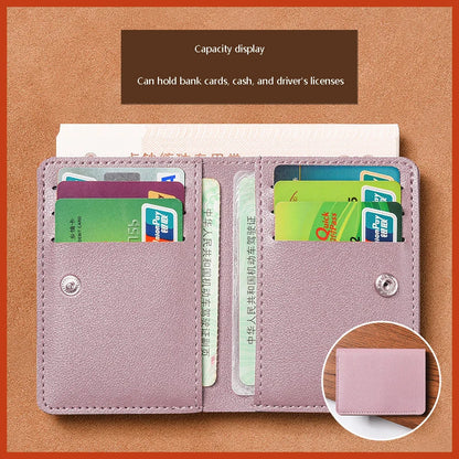 Slim Bifold Card Wallet with Driver's License Window