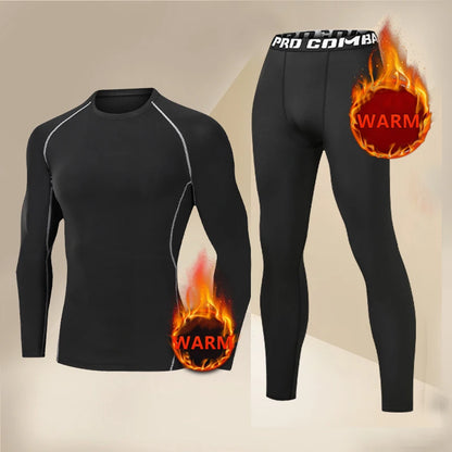 Men's Compression Long Sleeve Thermal Shirt – Quick-Dry Fitness Base Layer