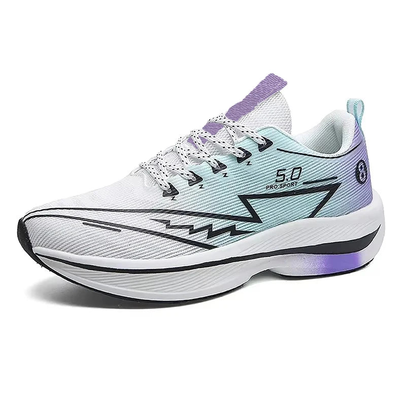 Carbon Plate Running Shoes – Soft Cushion Shock-Absorbing Unisex Sneakers
