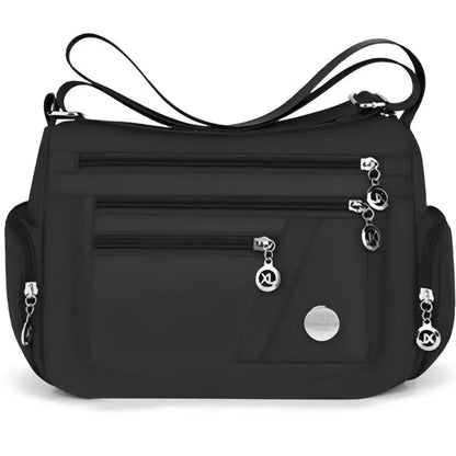 Waterproof Nylon Crossbody Bag for Women – Multi-Pocket Shoulder Handbag