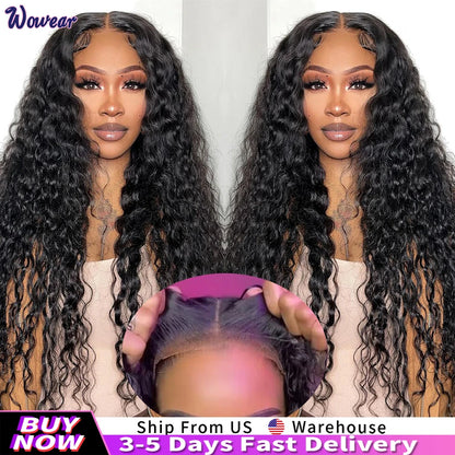 Deep Wave Glueless Wig – Human Hair, Pre-Cut Lace, Ready to Wear