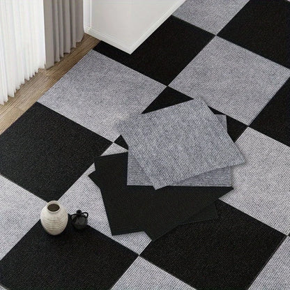 Self-Adhesive Carpet Tiles 30x30cm – Anti-Slip DIY Floor Mat for Office, Bedroom & Study