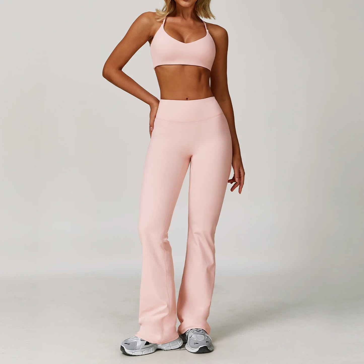 Women's Yoga Set – 2 & 3 Piece Sports Bra & Shorts Activewear