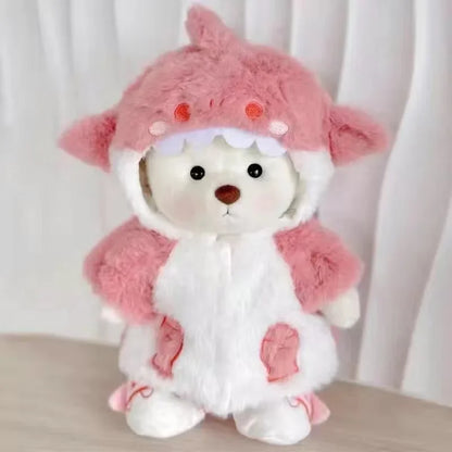 Teddy Bear Plush Toy with Changeable Outfits – Cute Stuffed Animal Doll