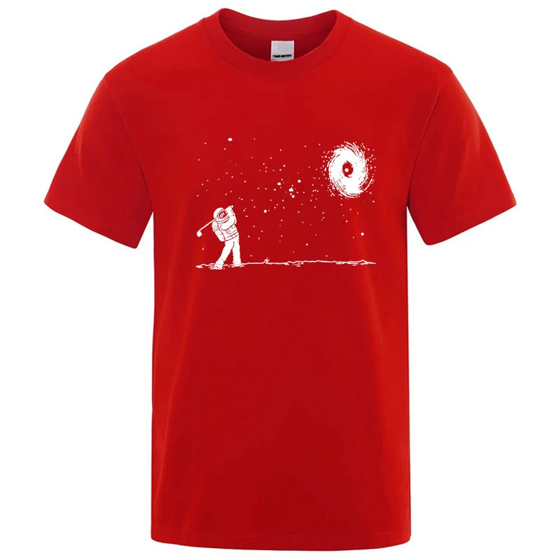 Astronaut Graphic T Shirt Funny Cotton Blend Tee